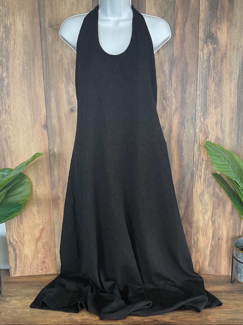 wild fable Black Sleeveless Halter Maxi Dress XXL NWT